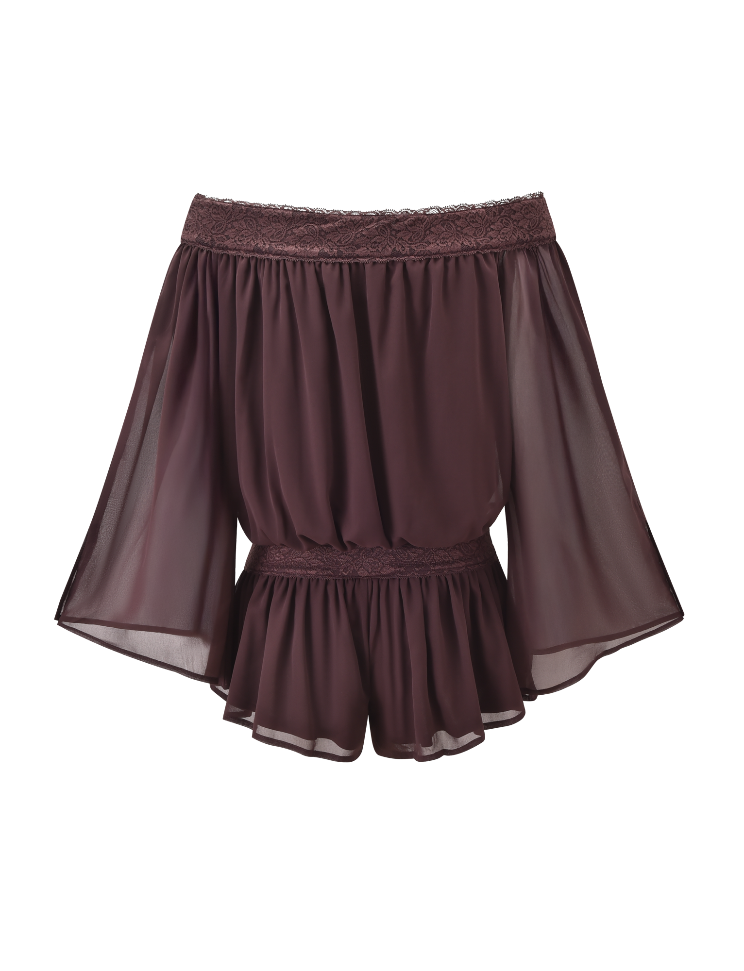 TESSIE PLAYSUIT - BROWN