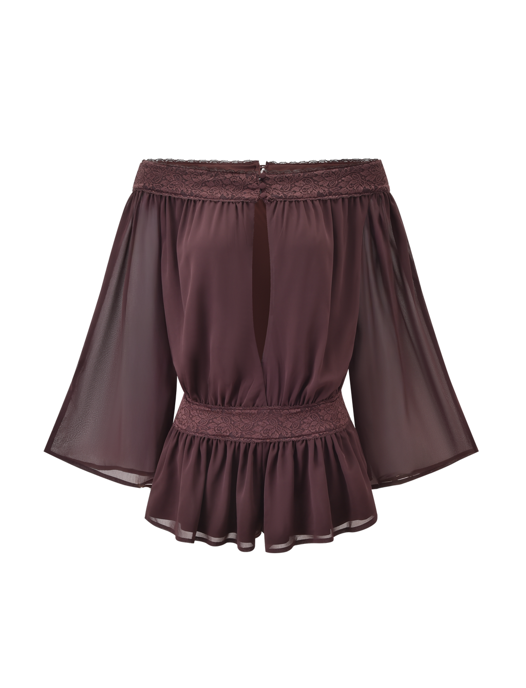 TESSIE PLAYSUIT - BROWN