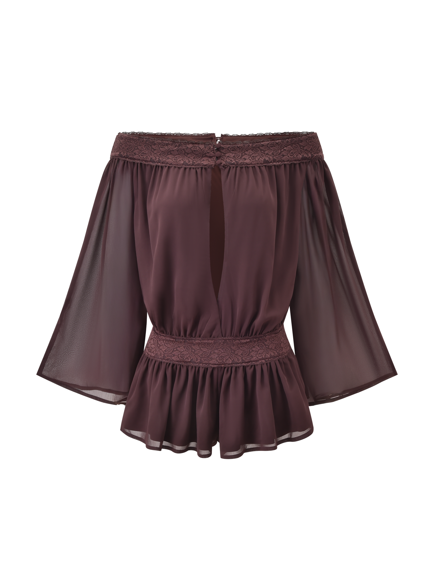 TESSIE PLAYSUIT - BROWN