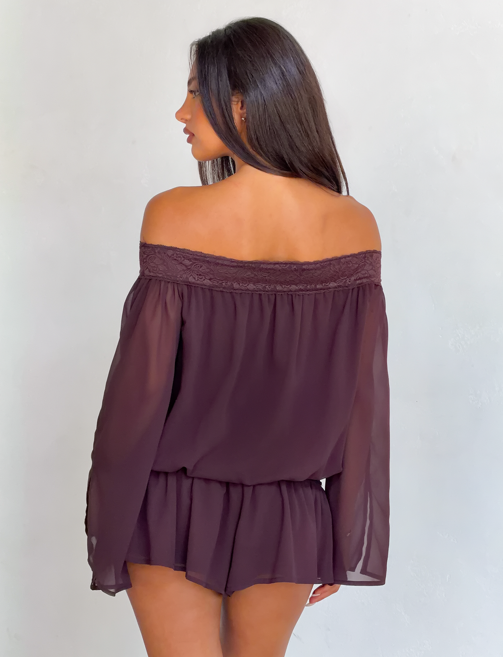 TESSIE PLAYSUIT - BROWN