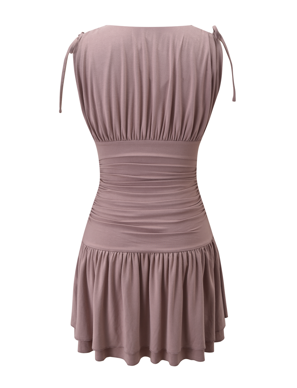 HALONA MINI DRESS - MOCHA
