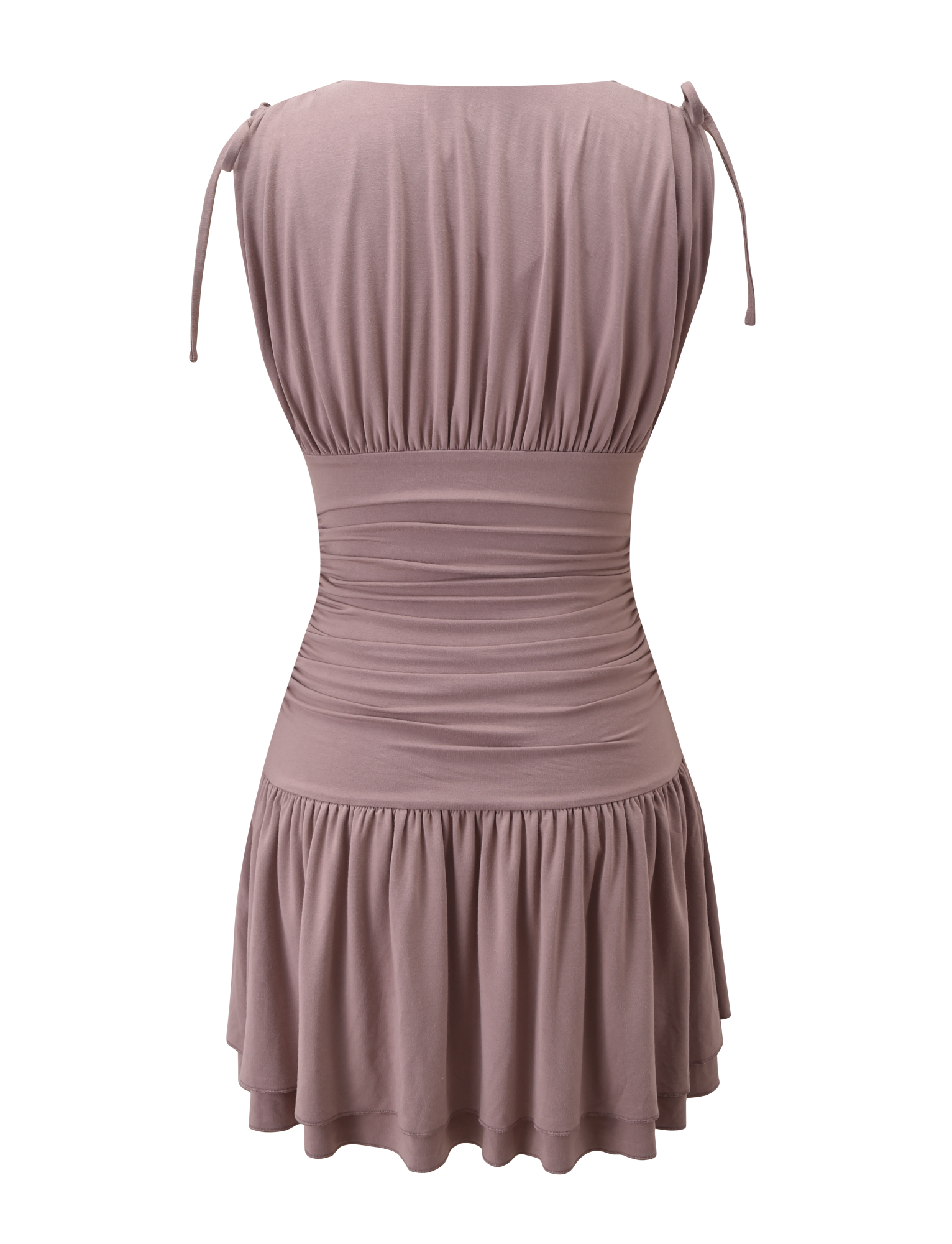 HALONA MINI DRESS - MOCHA