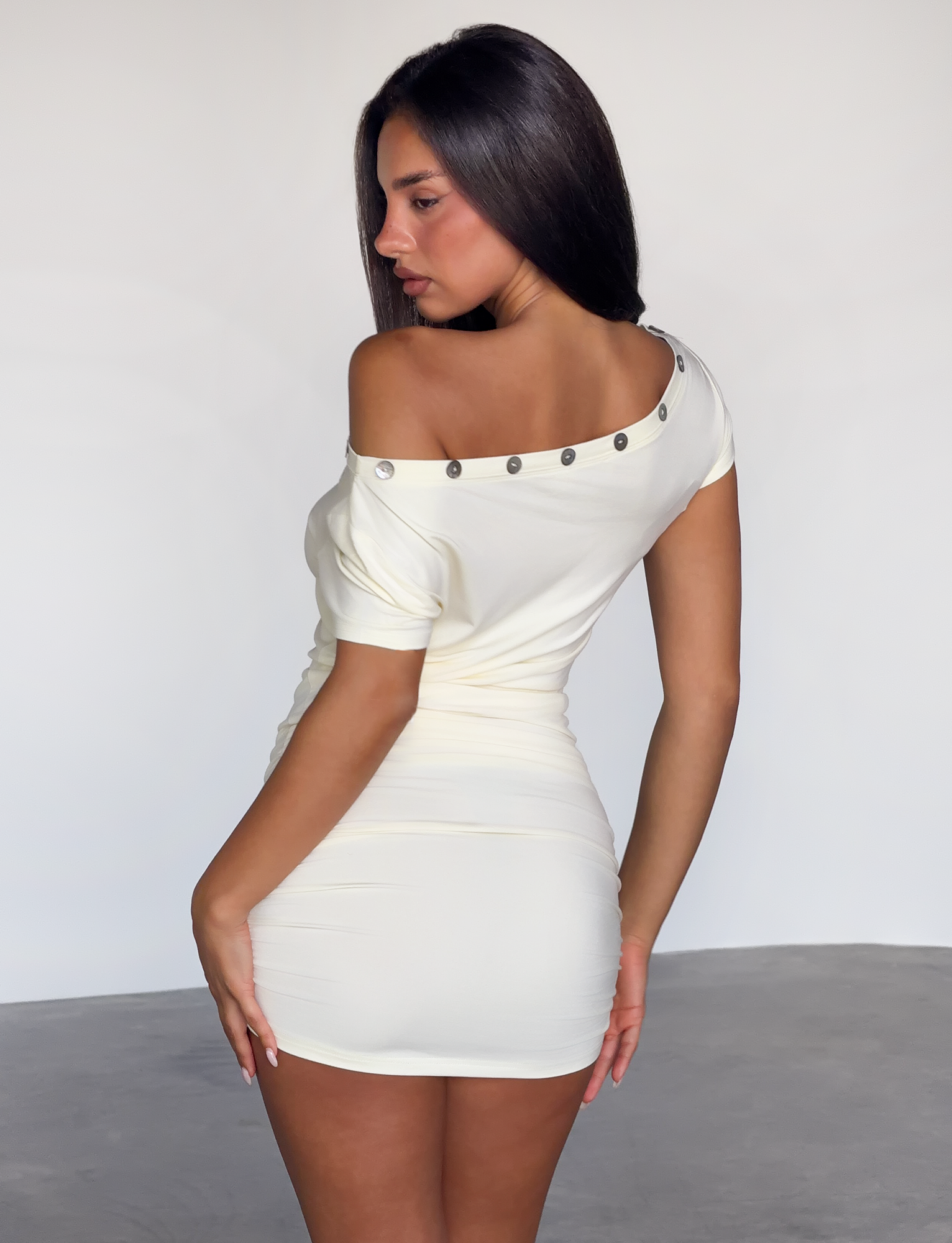 MARITA MINI DRESS - CREAM